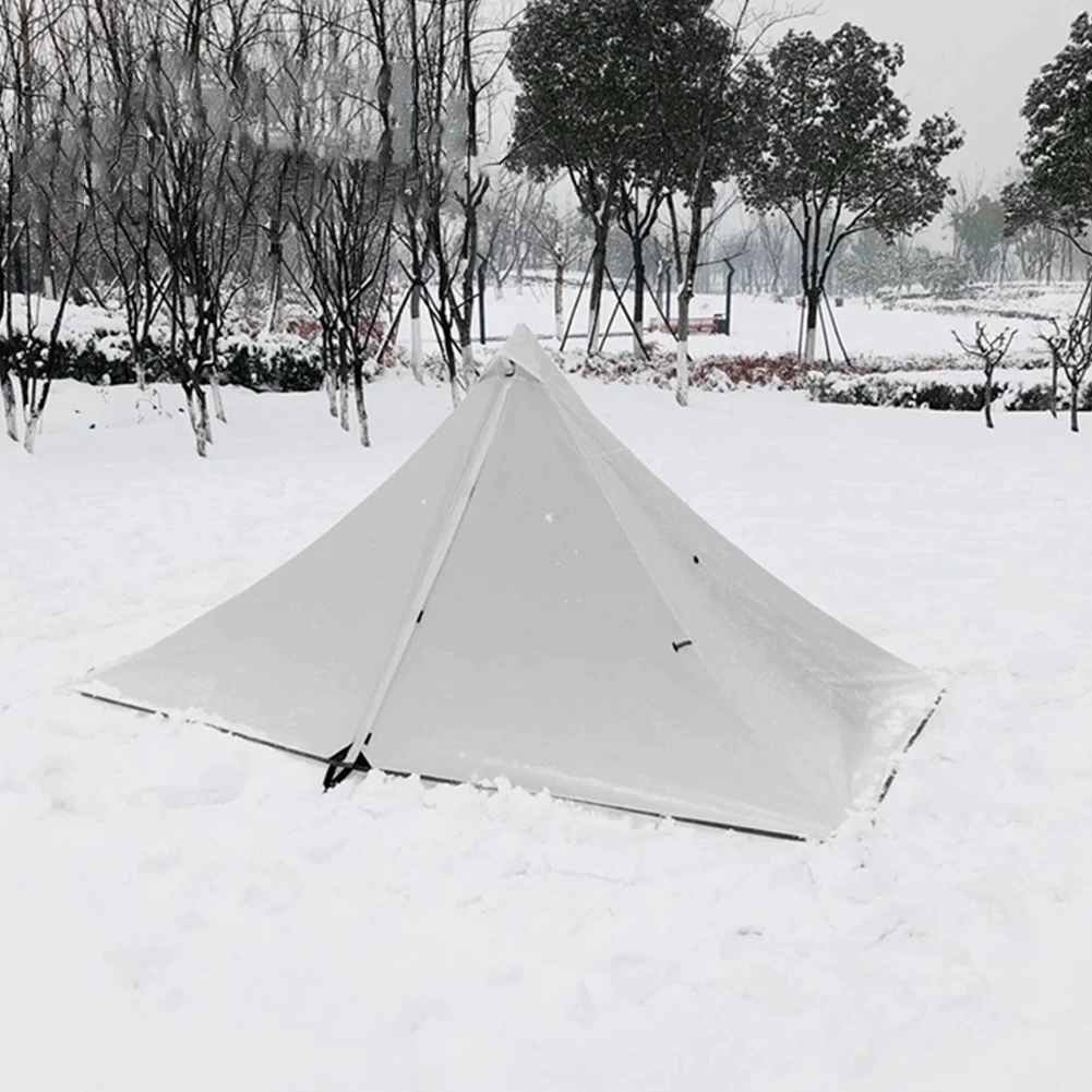 Cheap Goat Tents Solid 2 Person Travel Camping Tent Professional Fishing Outdoor Hiking Portable Foldable Durable Rodless Ultralight Windproof   